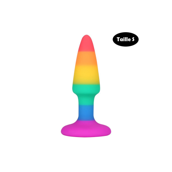 Plug anal multicouleur taille S 